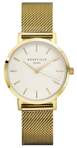 Rosefield Damen Analog Quarz Uhr mit Edelstahl Armband TWGT51