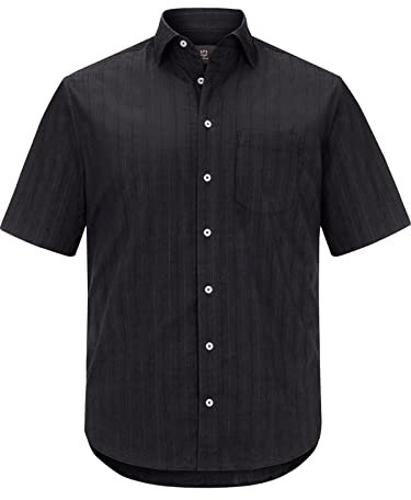 Jan Vanderstorm Homme Chemise Jorma Noir, L - 41/42