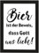 PICSonPAPER Poster DIN A4 Bier IST DER Beweis, DASS Gott Uns LIEBT!, gerahmt mit schwarzem Bilderrahmen, Geburtstagsgeschenk, Poster mit Rahmen, Kunstdruck, Typographie (Bier ist der Beweis)