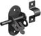 Wyre Direct Oval Pad Bolt - Gate Lock for Secure & Sturdy Closure, Black Gate Bolt Ideal for Wooden Gates, Stable Door Bolt, Bolt Lock for Gate - Reliable Shed Bolts for Doors & Gate Bolts Set (4inch)