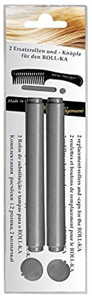 HERCULES SÄGEMANN - 79402 E Ersatzrollen | Silberne Ersatzrollen für unser 79402 Roll-Kamm | 2 Stück