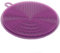 EliteKoopers Purple Silicone Dish Washing Sponge Scrubber Cleaner Pad for Kitchen (1 Pcs)