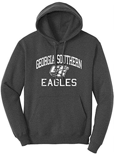 NCAA Retro Distressed Vintage Erwachsene Unisex Leichter Pullover Hoodie Sweatshirt - Grau - X-Large