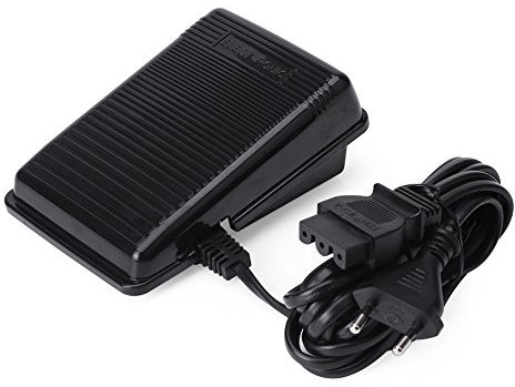 Ausla Nähmaschine Fußpedal, Elektronischer Pedalregler mit Fußpedal, Singer nähmaschine Pedal, Fußpedal für Nähmaschine, Universalsteuerung, 200-240 V (EU Plug)