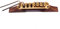 Alnicov Gitarre vergoldete Rollensättel Palisander Bridge Set für Jazzgitarre
