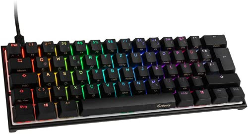 Ducky Mecha Mini Gaming Tastatur, MX-Black, RGB-LED - Schwarz