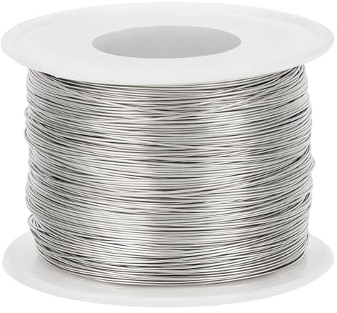 BENECREAT 160m 0.5mm 304 Filo per Legatura in Acciaio Inossidabile per La Produzione di Gioielli, Reggiatura, Progetto di Fabbricazione di Pennelli per La Pulizia e Altri Lavori Manuali