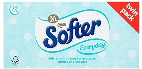 Morrisons 3 Ply Regular Facial Tissues Twin Pack x 12
