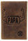 Frédéric Johns® - Portefeuille Papa - Porte Papier Voiture en Cuir RFID - Format 4 Volets - étui Carte Grise, permis, Carte d'identité, Cartes, très Complet (Brun 2)