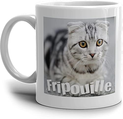 selfiemania - Mug personnalisé avec 2 photos - personnalisable avec vos photos et texte -cadeau personnalisé - Cadeau d'Anniversaire, souvenir, naissance