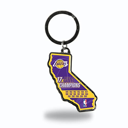 Rico Industries NBA Los Angeles Lakers Champ State Shape Schlüsselanhänger groß