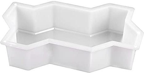 KVSERT Molde de ladrillo de cemento de pavimentación de hormigón plástico de formas de Molde de ladrillo de cemento de pasarela DIY