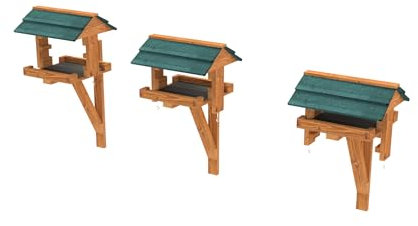 Maypole Adjustable Bird Table with Easy Clean Removable Base (Wall-Mounted)