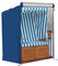 FINEW Strandkorb Schutzhülle Winterfest, 420D Oxford Gewebe Abdeckung Strandkorb 135x105x175/140cm, Abdeckhauben für Strandkörbe Winddicht, Reißfest, UV Beständig, Strandkorbhülle Wasserdicht (Blau)