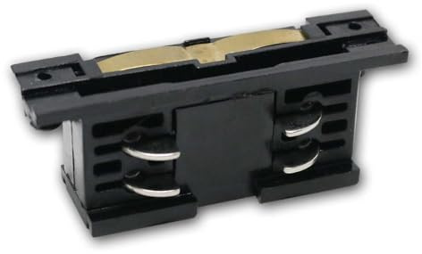 Innen-Verbinder für zwei 3-Phasen-Stromschiene TEAR N, Verbindungsstück mit L- und R-Stecker in schwarz