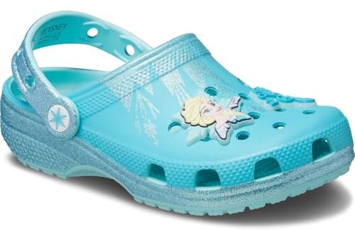 Crocs Unisex Kinder Frozen Elsa Classic Clog T Clog, Multi, 24/25 EU