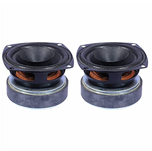 RZQMPV 3 Inch Full Range Speaker 8Ohm 30W Treble Mid Range Bass Hifi Car Speaker Desktop Bookshelf Audio Sound Loudspeaker DIY 2Pcs Bookshelf speaker