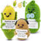 ADNEWX 3 STK Emotional Support Handmade Mutmacher Geschenk, Strickwolle Positive Kartoffel Mais Gurke Puppe für Freunde Ermutigung Jubelndes Geschenk Party-Dekoration