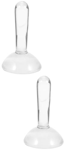 SEWACC 2stücke Glass Muller Pigment Mahlstößel Für Ölgemälde Und Aquarellfarben Ergonomisches Design Tragbar Und Leicht Für Künstler Und Malbegeisterte