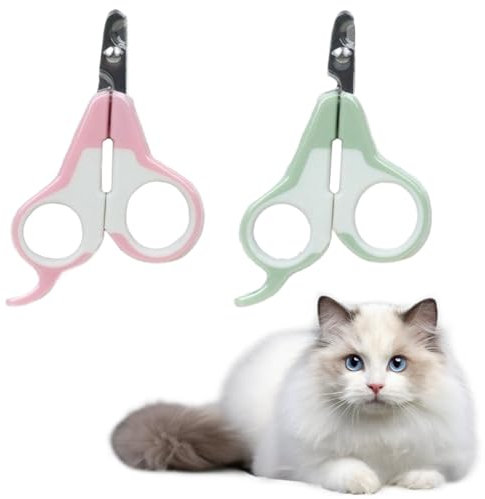 EIYVPRA 2 Coupe Griffes Chat Professionnels Facile d'utilisation Super Simple et Pratique à Utiliser, coupe griffes chat, Très bon coupe griffes pour les chats,Simple à Utiliser pour un Novice