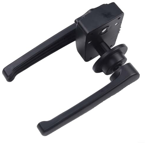 Motorhome Door Locks Black Motorhome Bathroom Toilet Door Locks Handle Lever Latch Motorhome Door Lock Sturdy Latch Handle for Camper RVs Yachts