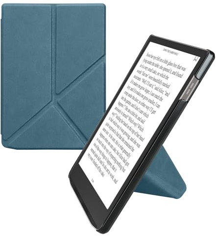kwmobile Étui Compatible avec Pocketbook InkPad 4 / Color 3 / Color 2 Coque - Étui à Rabat magnétique Tablette eReader Similicuir - pétrole