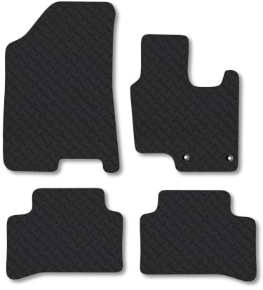 Fits Kia Sportage (2022+) 5mm Rubber Car Mats | Heavy Duty Rubber Tailored Fit Floor Mats Full Coverage Durable Waterproof Accessories Easy Clean Anti Slip Made in the UK