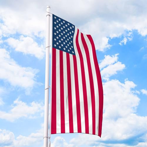 USA Flagge 80 x 200 cm - für Fahnenmast, Amerika Fahne aus reißfestem Fahnen-Polyester-Stoff, Hissfahne Hochformat wetterfest und UV-beständig