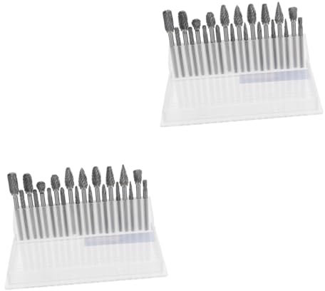 Mobestech 2juegos De De Tungsteno Para Pulido y Tallado Brocas Rotativas Para Alta y Resistencia Al Para Ingeniería y Joyería