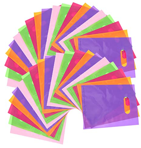 Geschenktüten aus Plastik 100 Stück 20x15 Cm, Flache PE Beutel