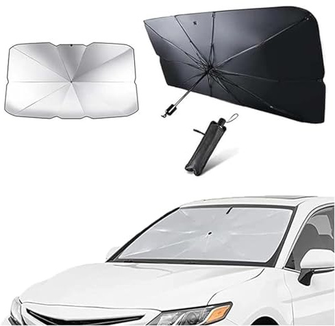 Parasol Parabrisas de Coche para Hyundai Santa FE Hybrid 2018-2025 | Anti UV Rayos Térmico Cubierta Parabrisas Protector de Paraguas Protección