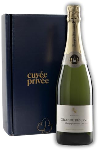 Champagne Brut Premier Cru - Élégance et fraîcheur - Champagne de vigneron - Coffret cadeau raffiné - Idéal pour apéritif, crustacés et poisson délicat