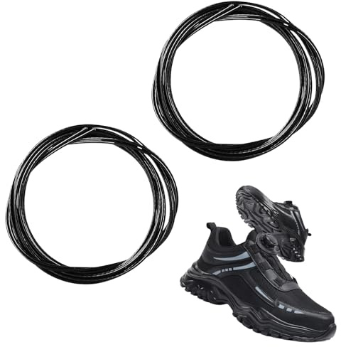 Terraxis 4 Stück Schnürsenkel mit Schnellverschluss, 140 cm Drehverschluss Schnürsenkel, Ersatz Schnürsystem für Sneaker, Arbeits- und Sportschuhe