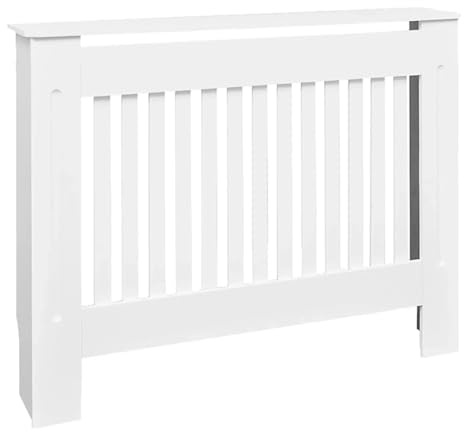 JCXIOC Radiator Cover Cabinet Living Room Furniture White Heater Cover Cabinet Shelf Decoration Radiator Grill Heating Fireplace