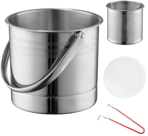 TEMONTIAN Limpiador de Pinceles 1,5L de Acero Inoxidable