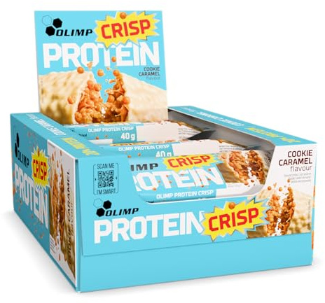 Olimp Proteinriegel Crisp Protein Bar 20 x 40 g Cookie Caramel | Powerbar Riegel