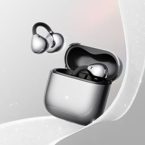 Cuffie a Orecchio Aperto, Cuffie Wireless Clip-On, 5.1g Leggero Ipx4 Impermeabile 42h Batteria Bluetooth 6.0, Cuffie Di Traduzione in Tempo Reale, Per Donne Bambini Ideale per Piccole Orecchie Sport