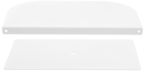 Bianco Piastra di Rinforzo per Supporto Monitor in Acciaio da Scrivania | Schermi e Display, Stabilità Massima, Distribuisce Peso, Uso su Postazioni di Lavoro