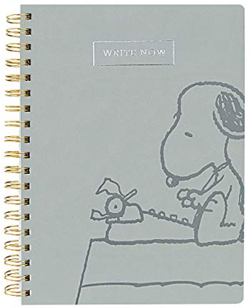 Graphique Snoopy Spiral-Tagebuch aus veganem Leder