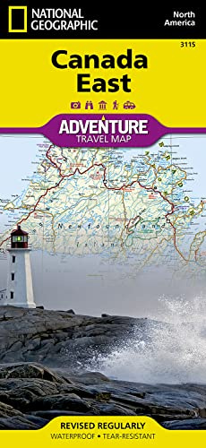 Canada East Map – Waterproof Travel Map by National Geographic | Detailed Adventure Map of Eastern Canada, Quebec, Ontario, Nova Scotia & Newfoundland ... (National Geographic Adventure Travel Map)