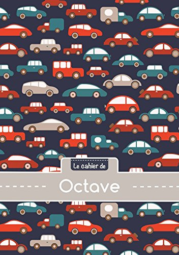 Le cahier de octave: Cahier octave - Blanc,96p,A5 - Voitures