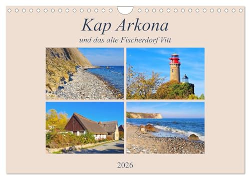 Kap Arkona und das alte Fischerdorf Vitt (Wandkalender 2026 DIN A4 quer), CALVENDO Monatskalender: Eindrücke vom nördlichsten Punkt der Insel Rügen (CALVENDO Orte)