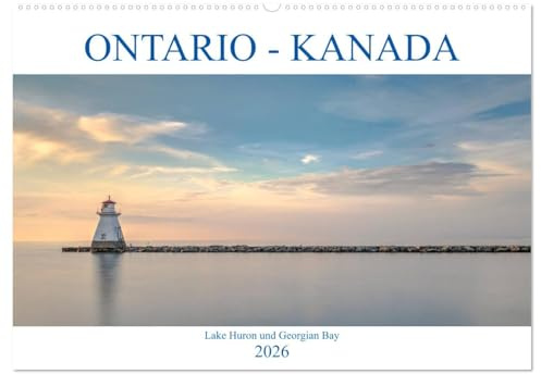 Ontario Kanada, Lake Huron und Georgian Bay (Wandkalender 2026 DIN A2 quer), CALVENDO Monatskalender: Farbenprächtige Sonnenuntergänge, romantische ... Bay verzaubern Kanada Fans. (CALVENDO Orte)