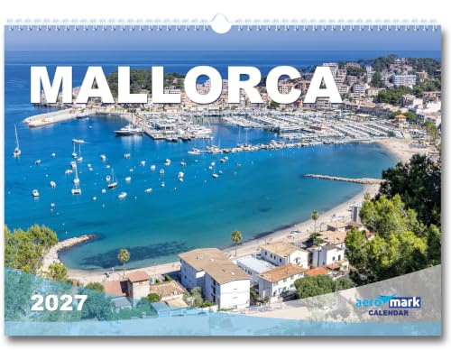 Mallorca Kalender 2027 Wandkalender im DIN A3 Querformat Spanien Reise Mallorcakalender Reisekalender mit Premium Fotos als Geschenk Reisen Monatskalender Stadt Natur Landschaft