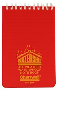 Exacompta - Ref 2291Z - Chartwell Watershed' All-Weather Waterproof Pocket Notepad (50 Pages) - 156 x 101mm in Size, Lined Rulings - Suitable for Use in Wet Conditions