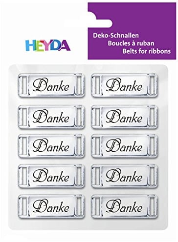 Heyda Deko-Schnalle Danke si 10St