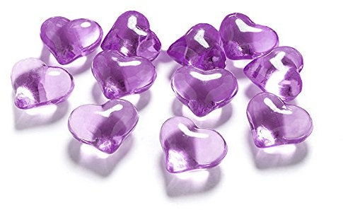 30 Dekosteine Herzen fuchsia pink 2,1 cm Streudeko Tischdekoration Hochzeit Taufe Weihnachten