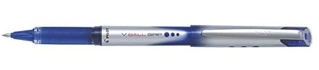 Pilot V Ball Grip Rollerball Pens Medium 0.7mm tip Blue Ink (Pack of 6) Supplied Loose