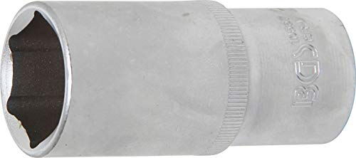 BGS 10567 | Llave de vaso hexagonal, larga | entrada 12,5 mm (1/2) | 27 mm