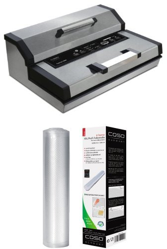 Caso 1405 FastVac 4000 Gewerbevakuumierer mit Caso 1224 XXL Profi- Folienrolle 40 x 1000 cm